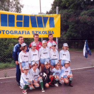 I miejsce w III Ogólnopolskim turnieju mini piłki nożnej im. Marka Wielgusa, 1998r.